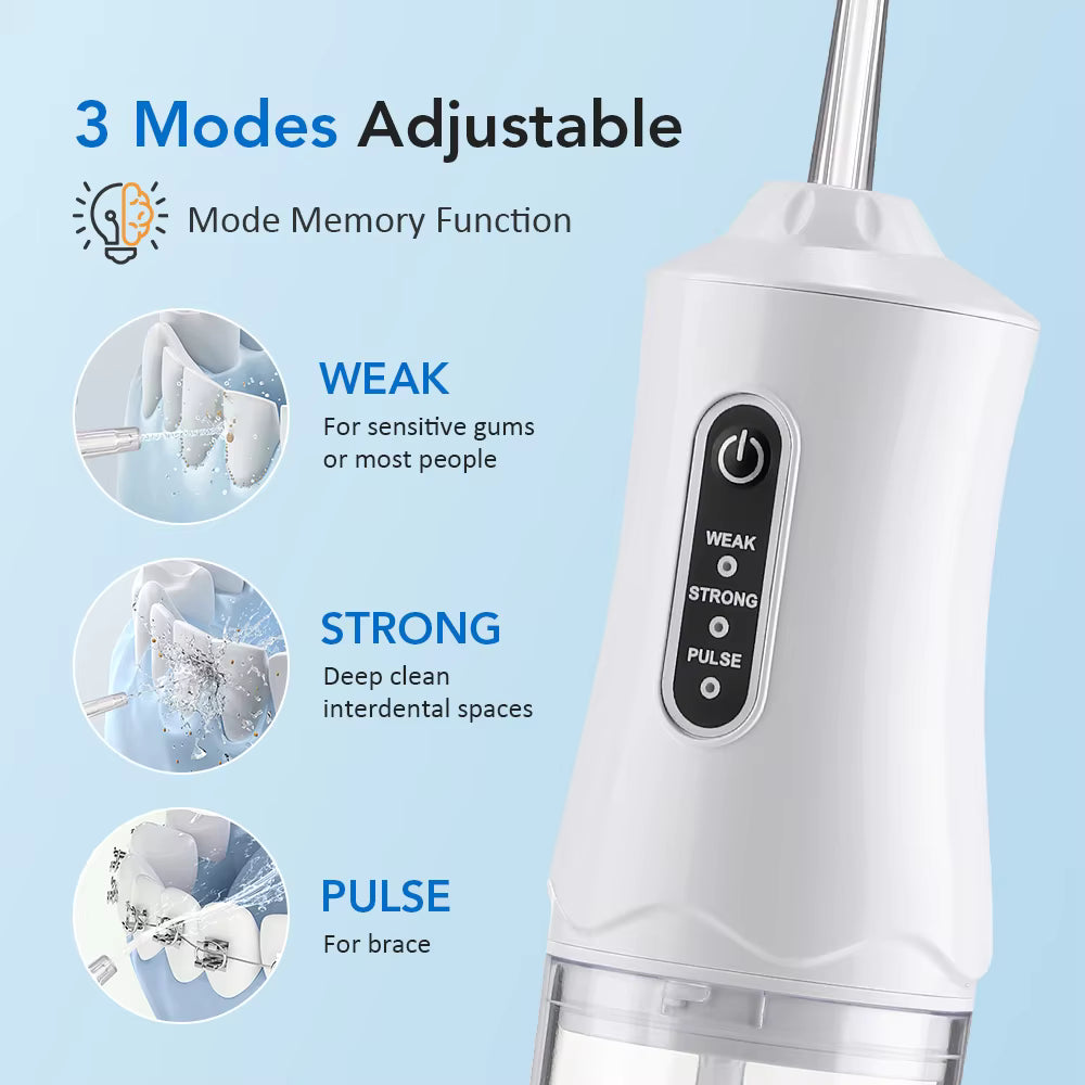 Portable 3-Mode Electric Water Flosser & Oral Irrigator