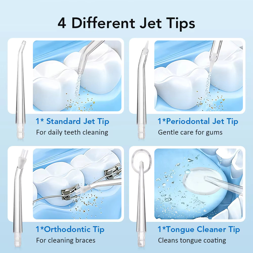 Portable 3-Mode Electric Water Flosser & Oral Irrigator