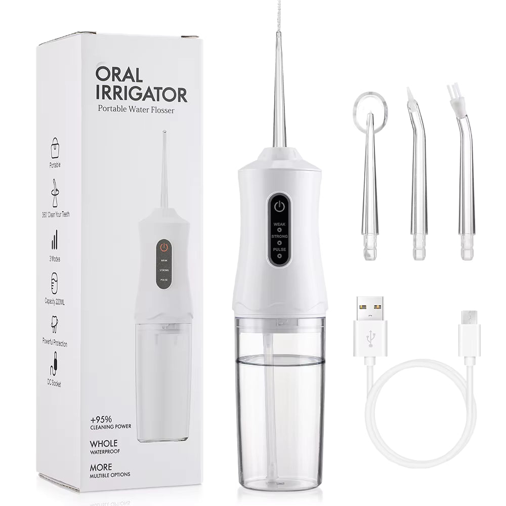 Portable 3-Mode Electric Water Flosser & Oral Irrigator